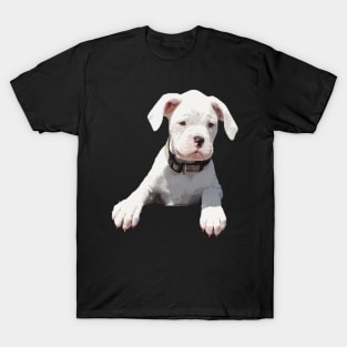 Adorable White Boxer Puppy T-Shirt